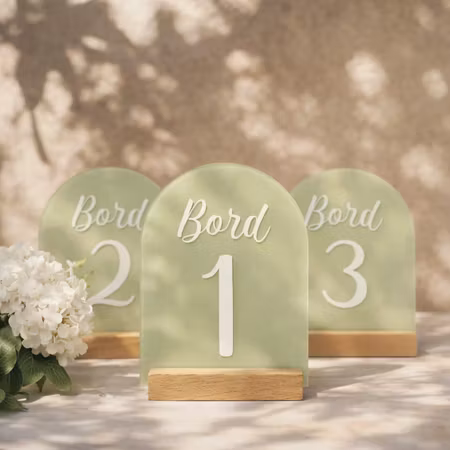 Bordsnummer - Akryl