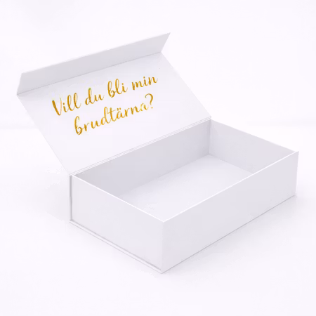 Dekal till presentbox- Vill du bli min brudtärna?