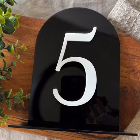 Bordsnummer - Akryl ”3D”