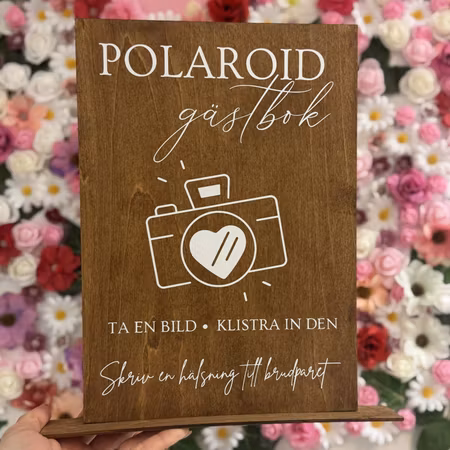 Polaroid gästbok