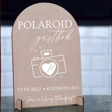 Polaroid gästbok