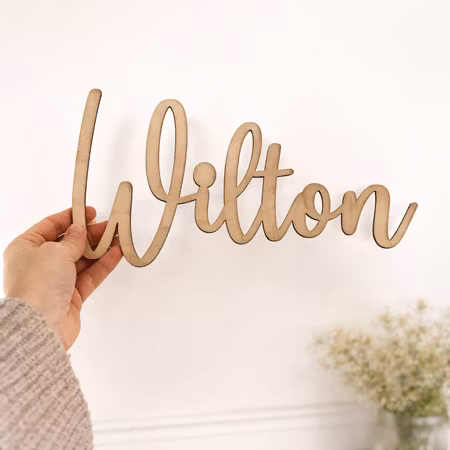 Dörr/väggdekoration med namn