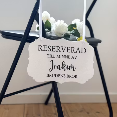 Reserverad till minne av 🕊️