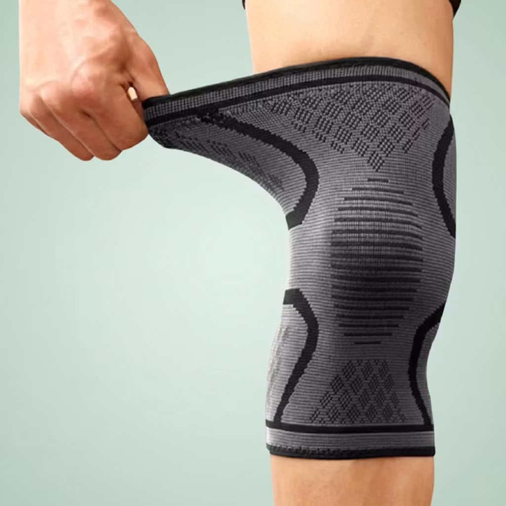 Joustava polvituki urheiluun