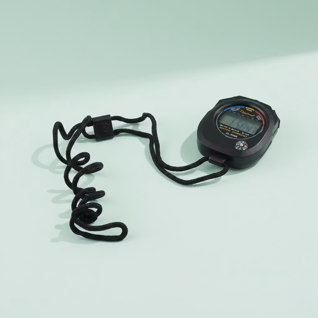 Selkeä sekuntikello treeniin