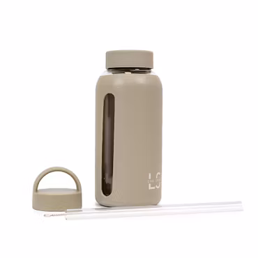 Glassflaske Line Sport Grå