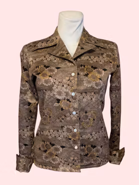 VINTAGE SKJORTE BLUSE STR.36