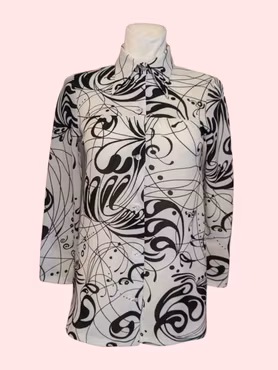 VINTAGE SKJORTE BLUSE STR.36/38