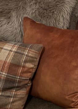 Putetrekk | Cognac velour