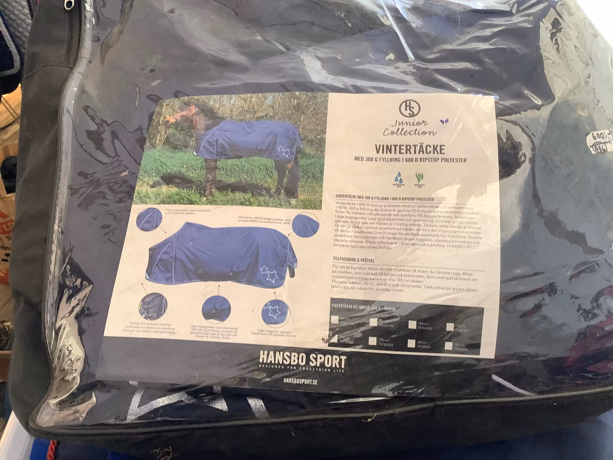 HS vintertäcke 300 gr ,125 cm,nytt