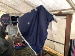 Topline halsttäcke,blå,stl L,nytt