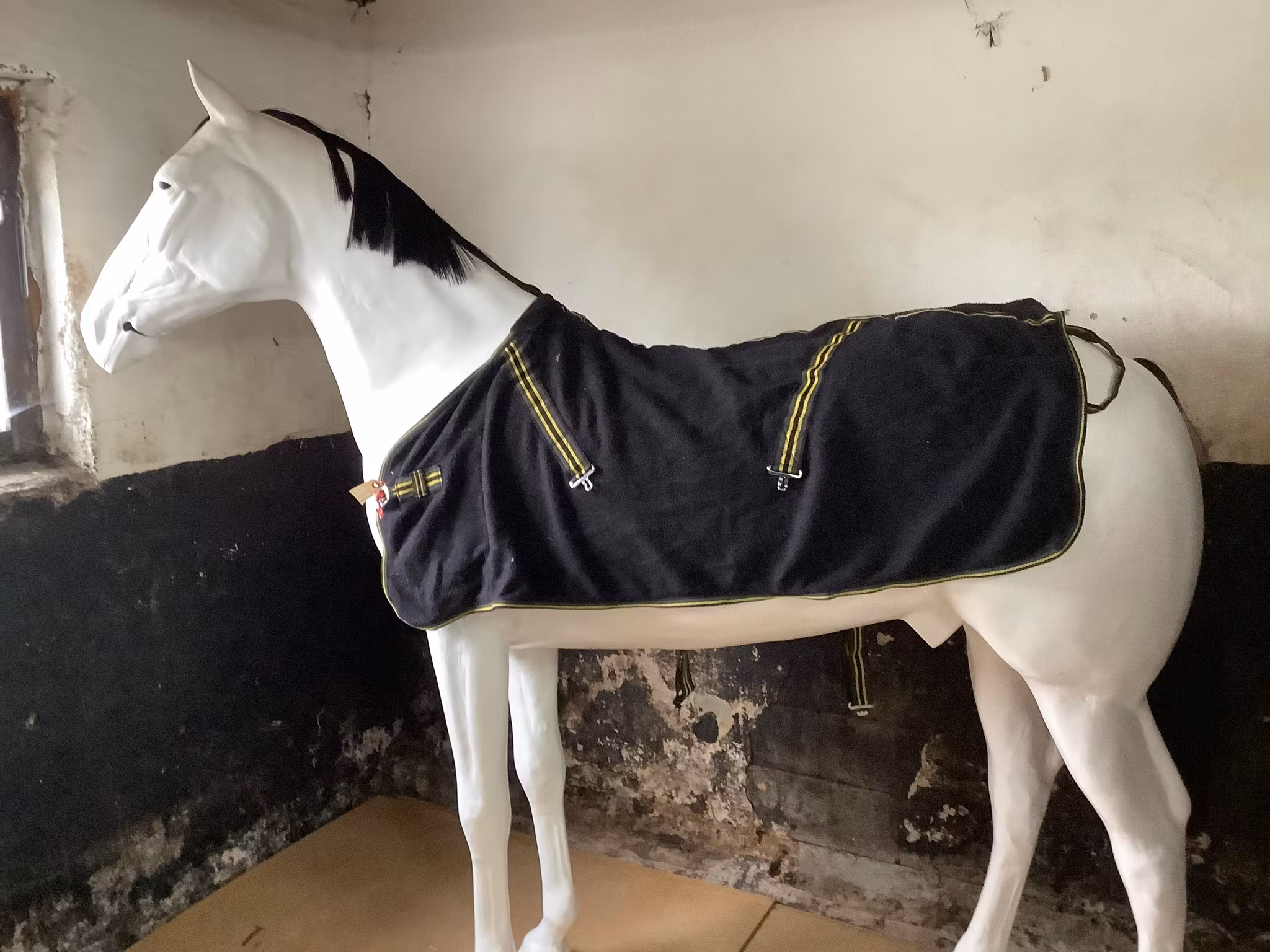 Fleecetäcke svart,105 cm