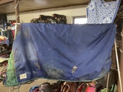 Sverigetäcket,blått,135 cm,otvättat,ca 200 gram