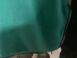 Z-täcke,fleece,grönt,liten fläck,145 cm