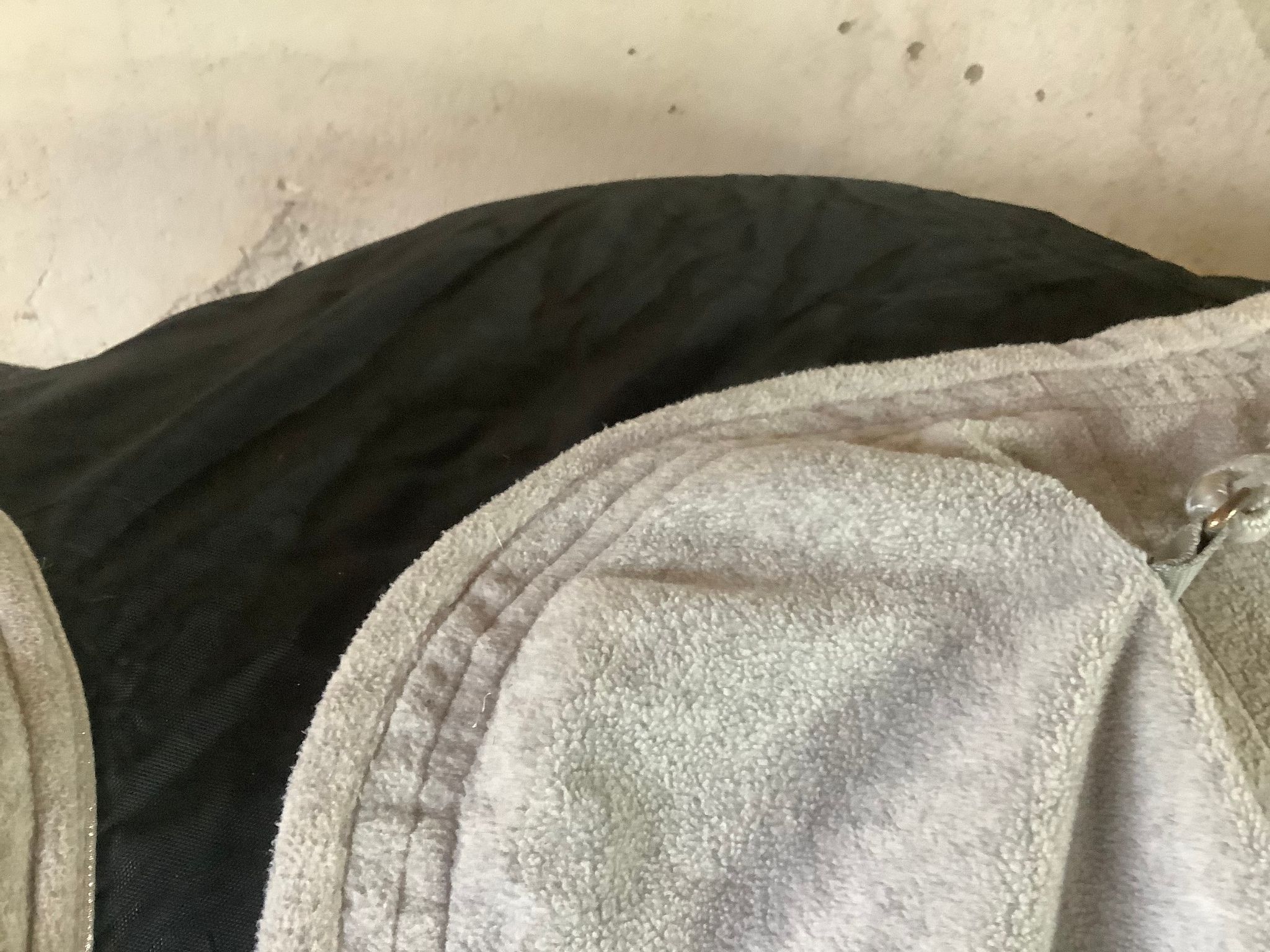TM skrittäcke,svart,fleece under,125 cm