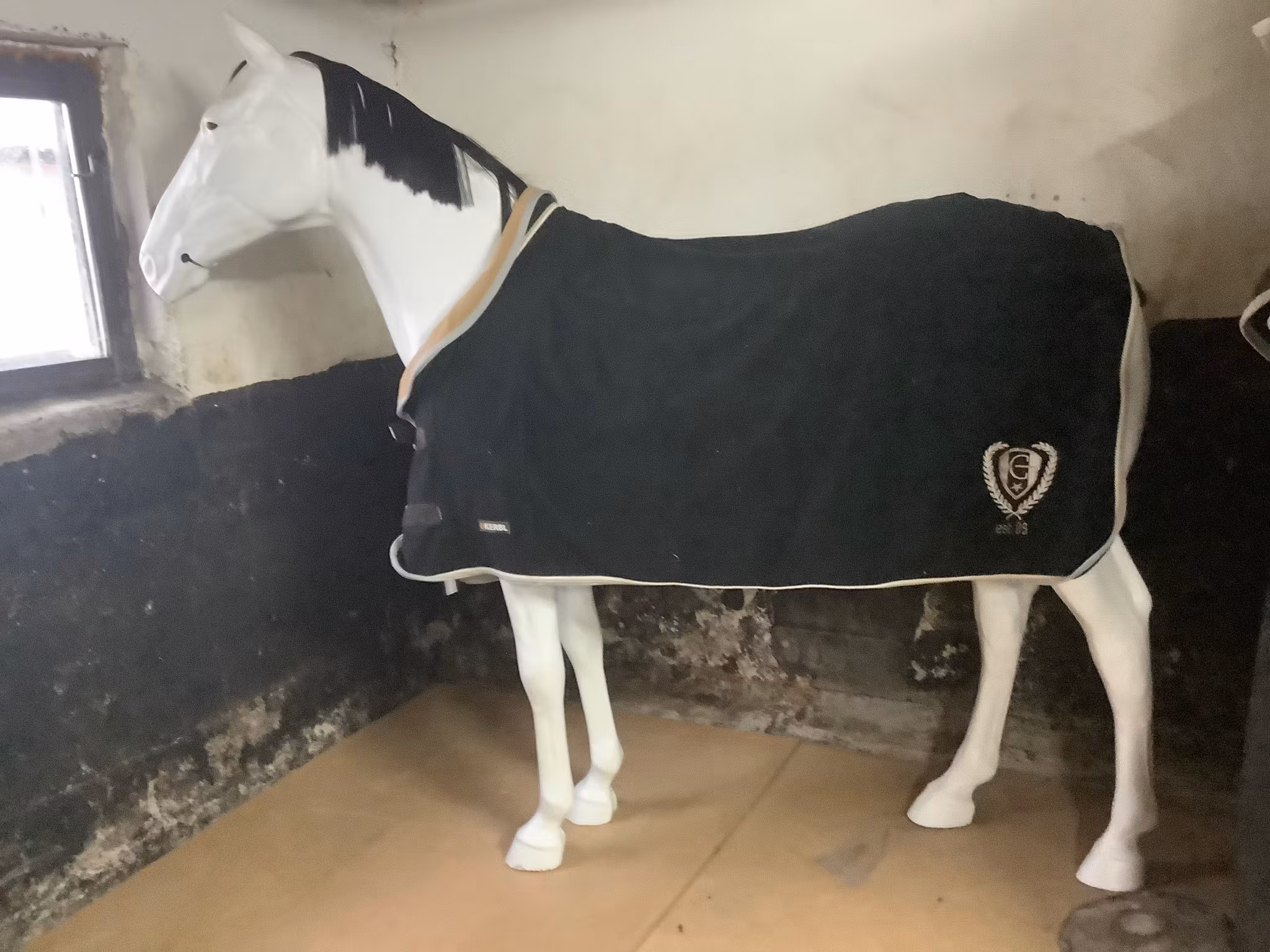 Fleecetäcke,svart,125 cm