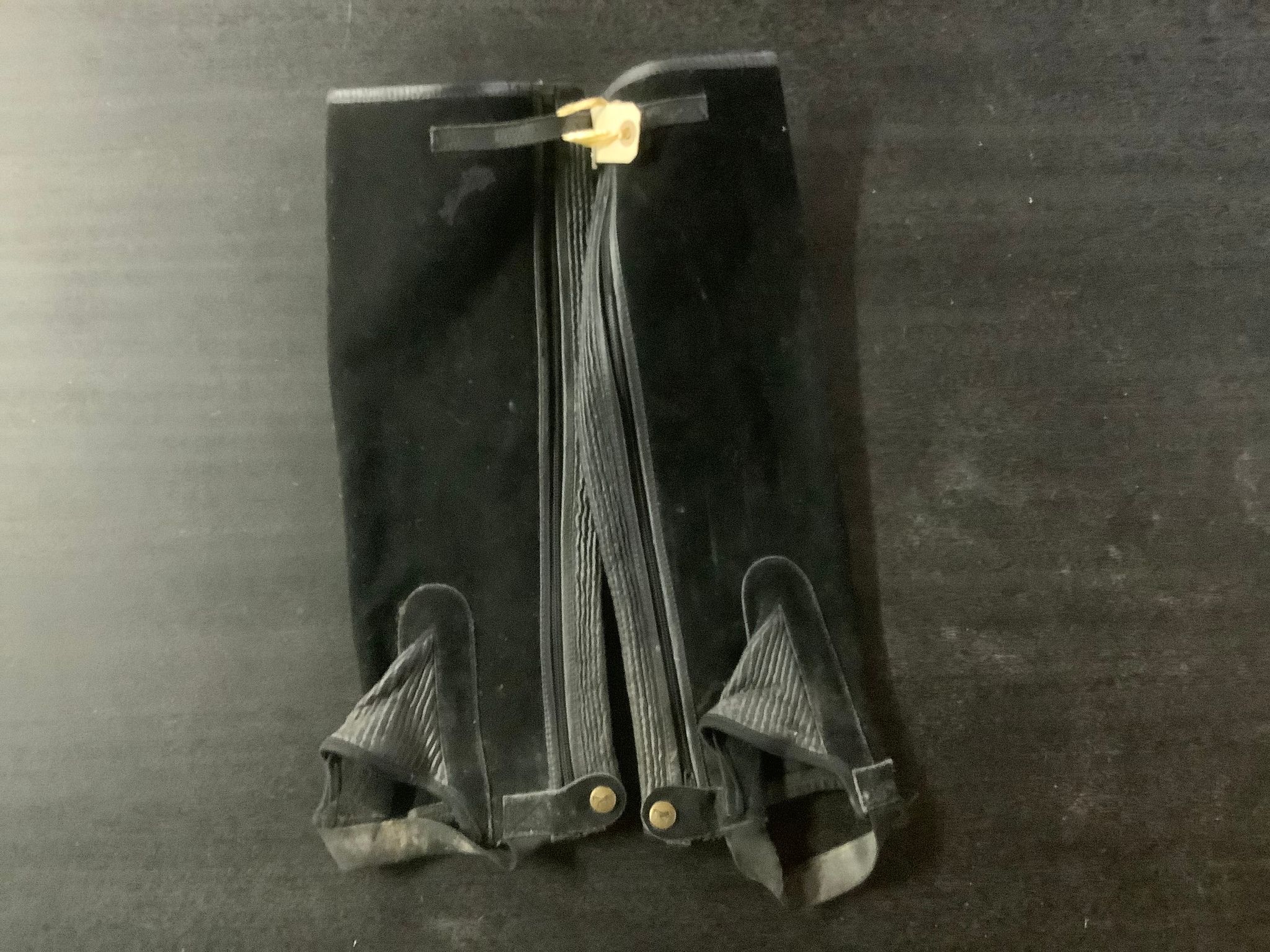 Shortchaps,svarta,moccaliknande,stl XL