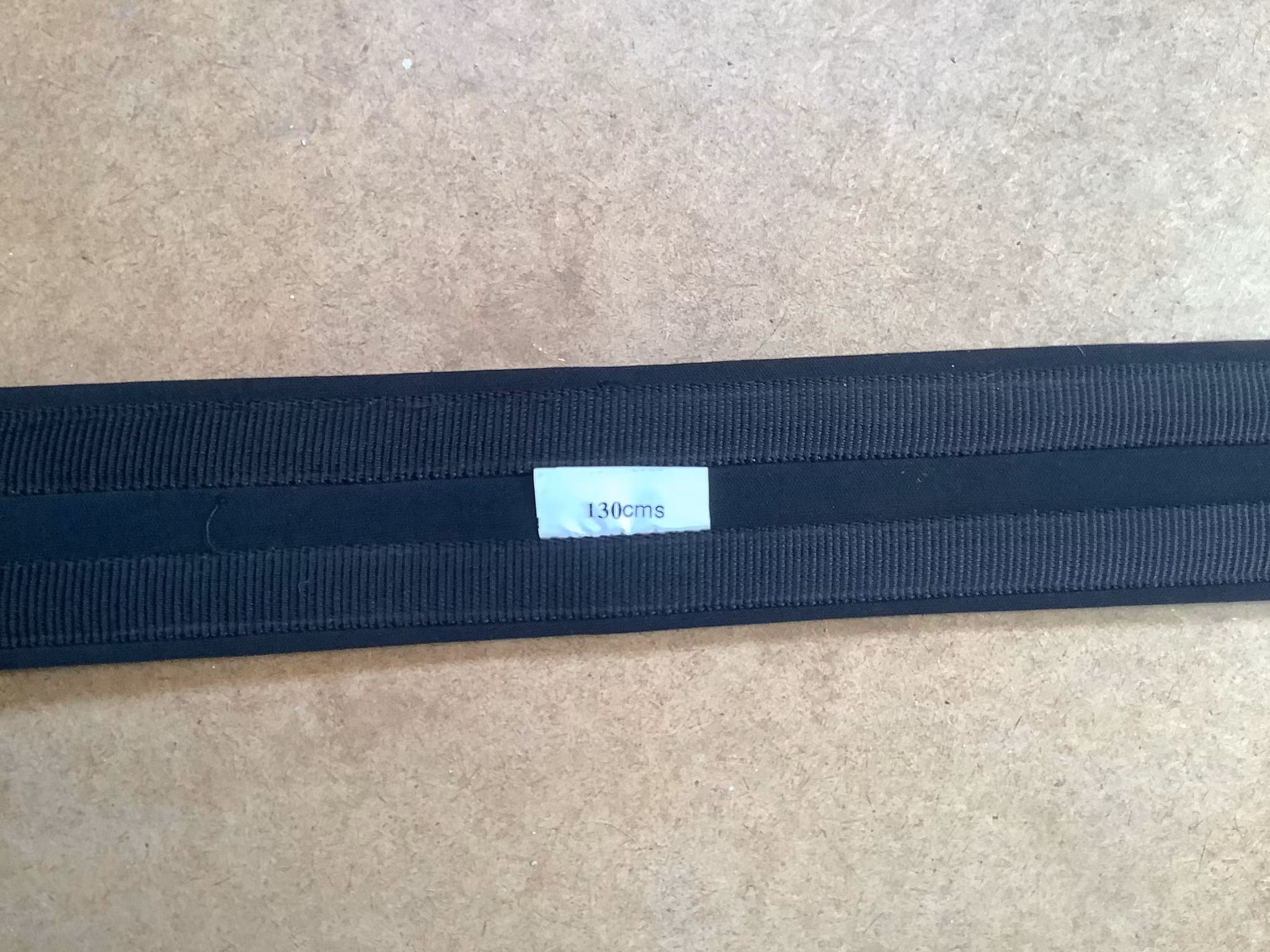 Sadelgjord syntet,svart, 130 cm,ny