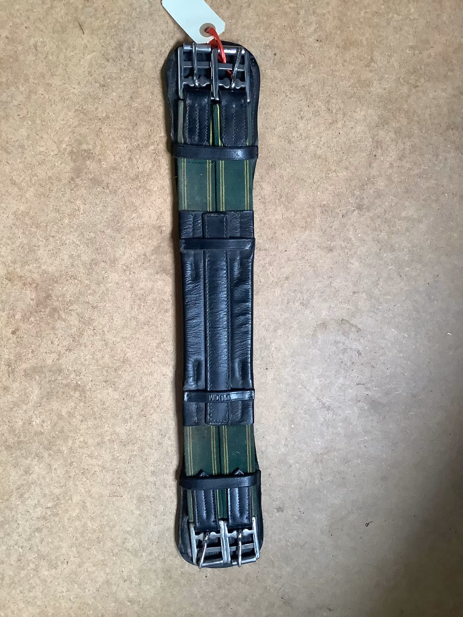 Sadelgjord läder,svart,50 cm