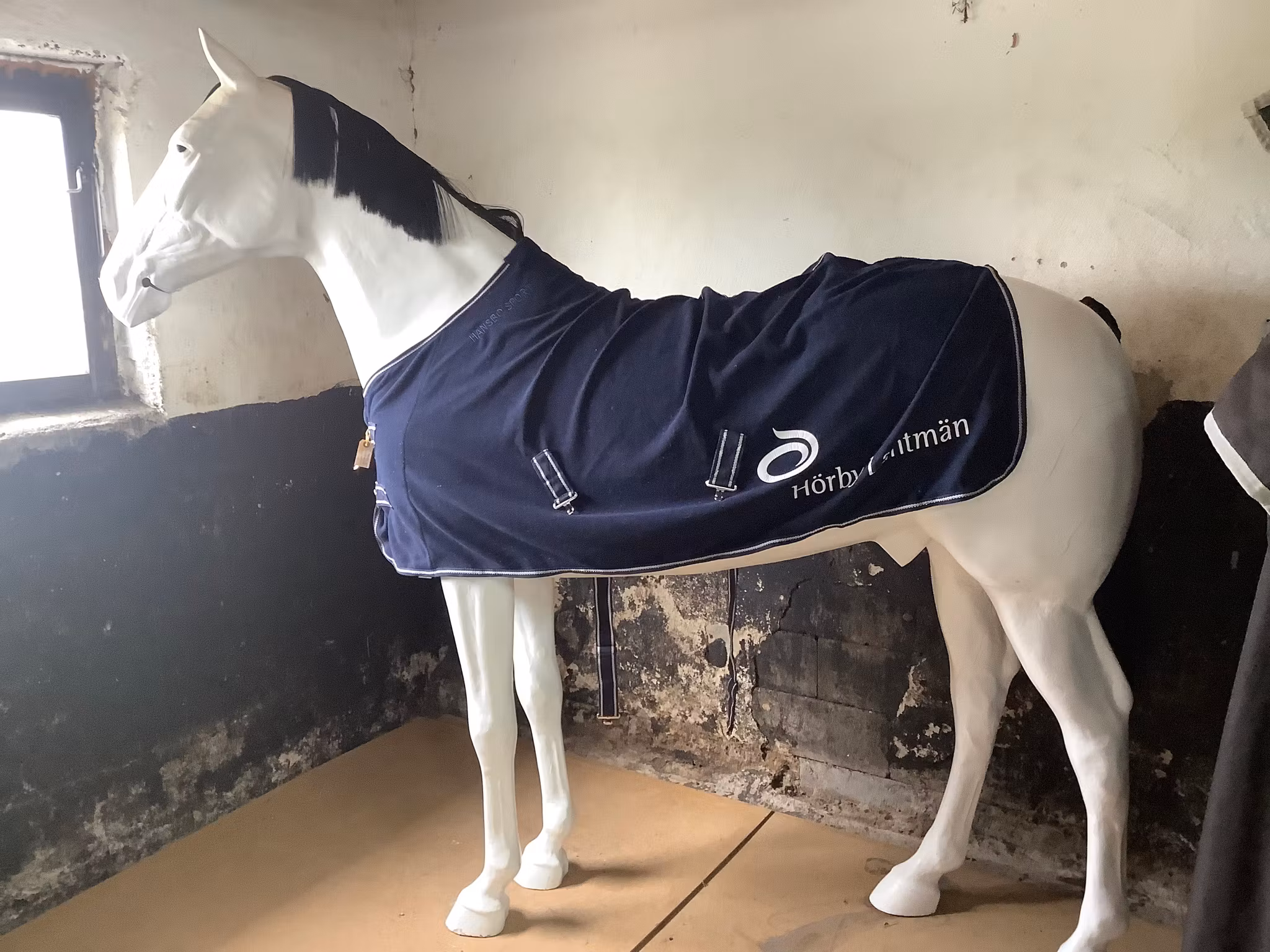 Hansbo sport fleecetäcke,blå,reklam, 115 cm