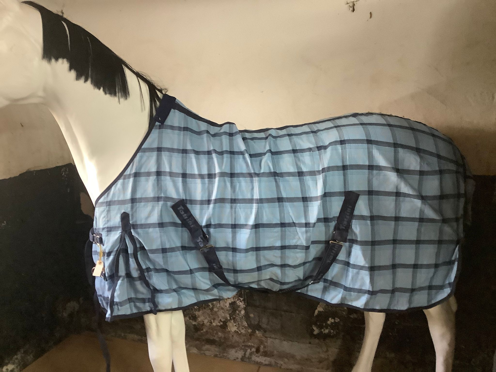 Tattini täcke,blårutigt,130 cm