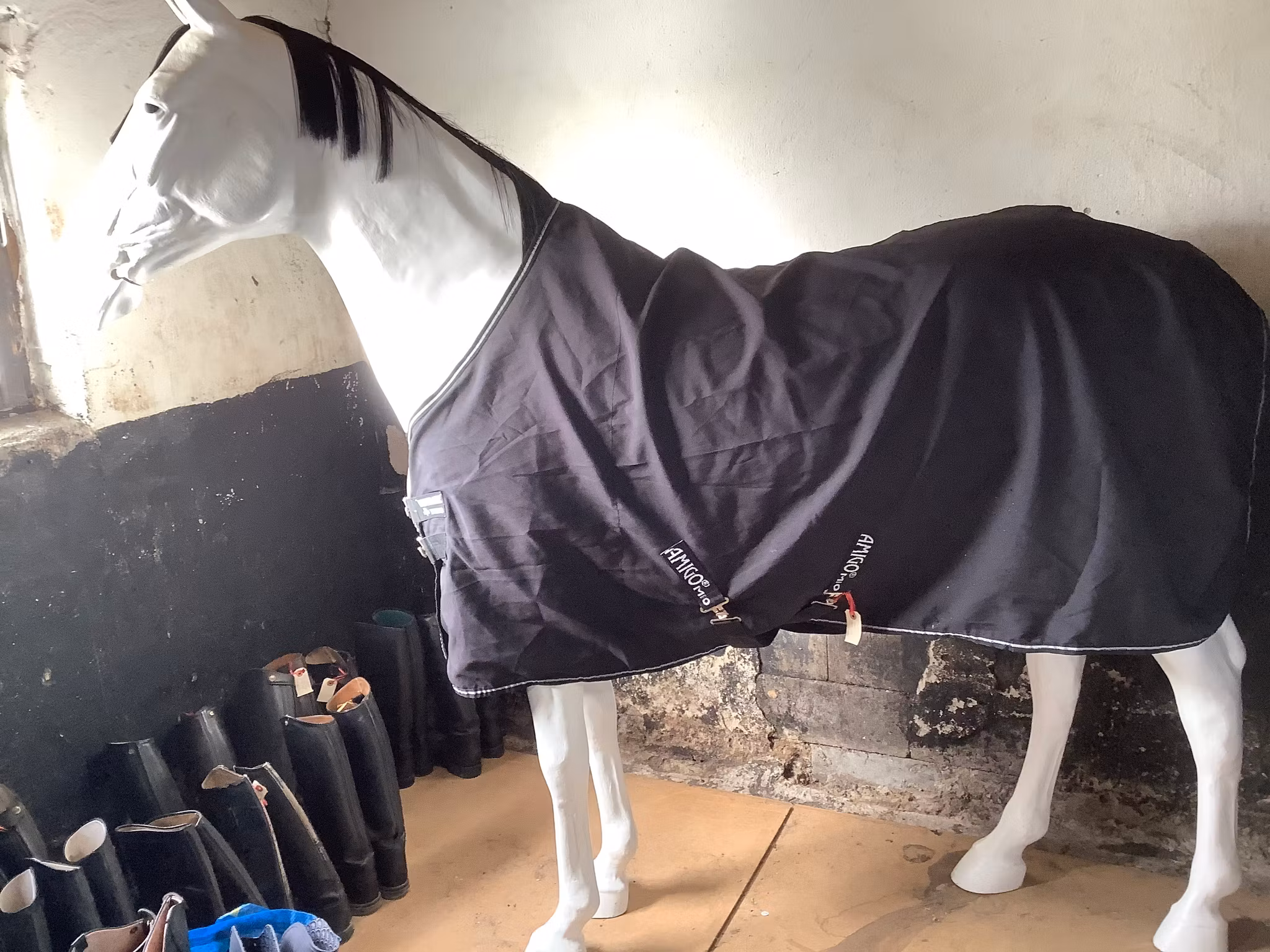Amigo svart sommartäcke,130 cm,nyskick