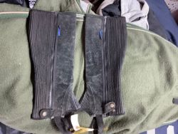 Topride shortchaps,svart,m