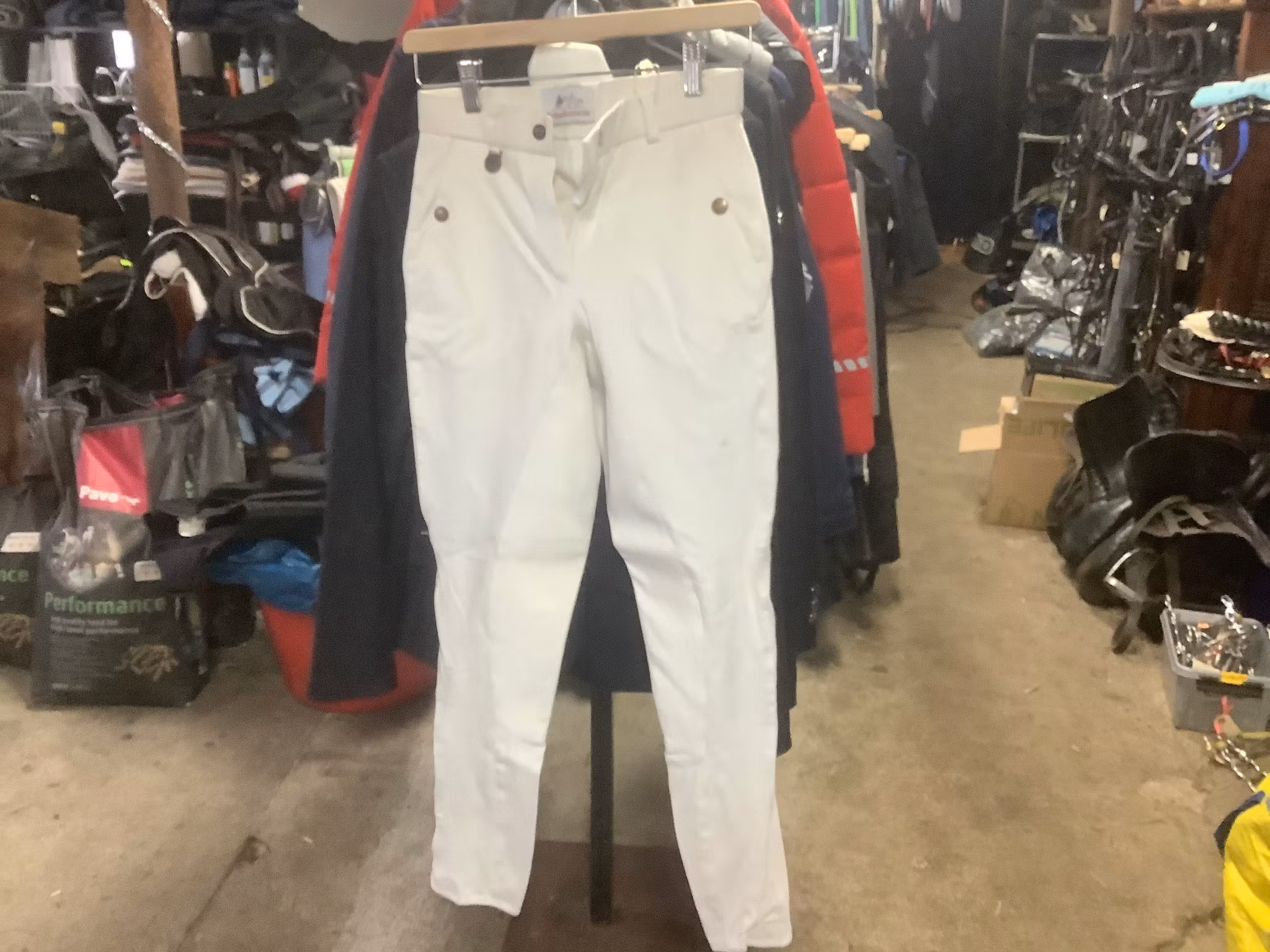 Equilance vita helskodda ridbyxor, stl 36/38