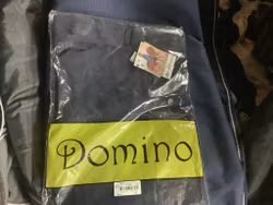 Domino ridbyxa,pull on,blå,stl 48,ny
