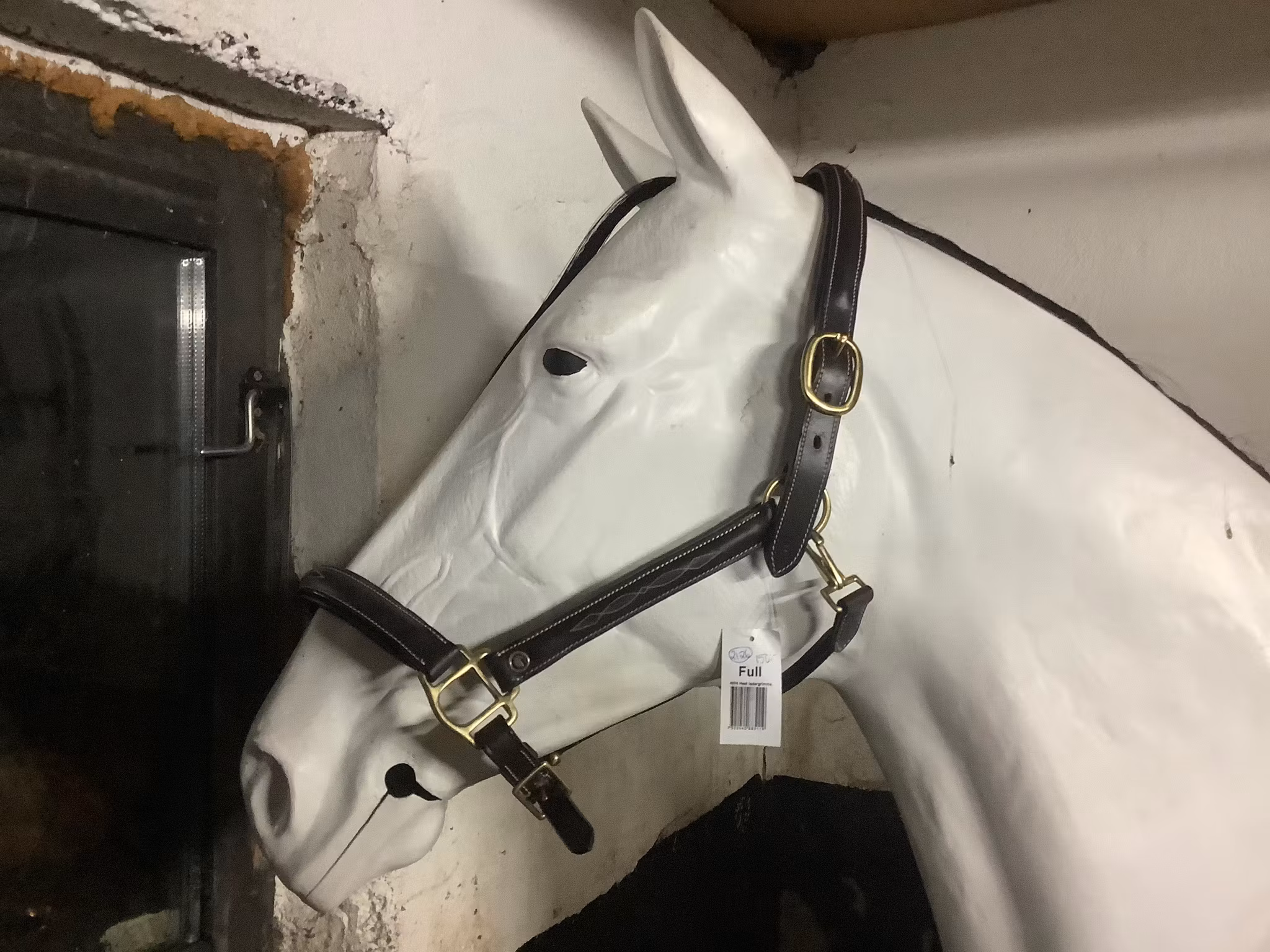 Lädergrimma brun,F,ny