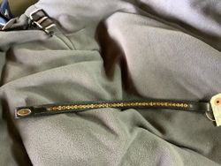 Glen gordon pannband, svart med guld, 34 cm,nytt