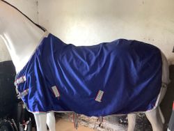 Bomullstäcke,blått,120 cm