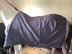 Mark todd sommartäcke,blått,fläckar,125 cm