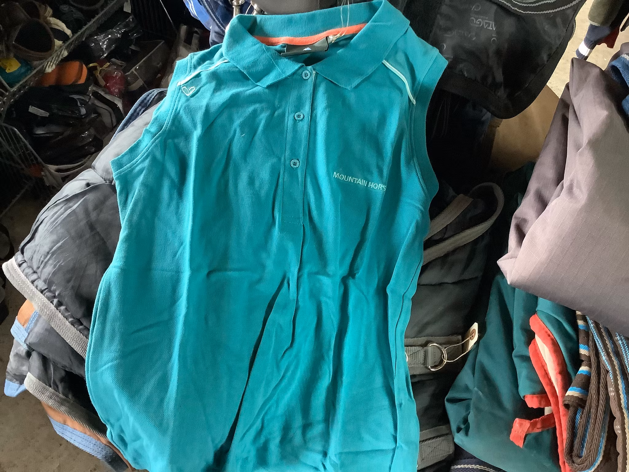 Mountain horse väst,grön,L,ny