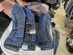 Transportskydd, haglunds,blåa,4-pack,lite slitna,a-d