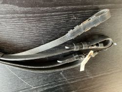 Tyglar läder,svarta,nya,f