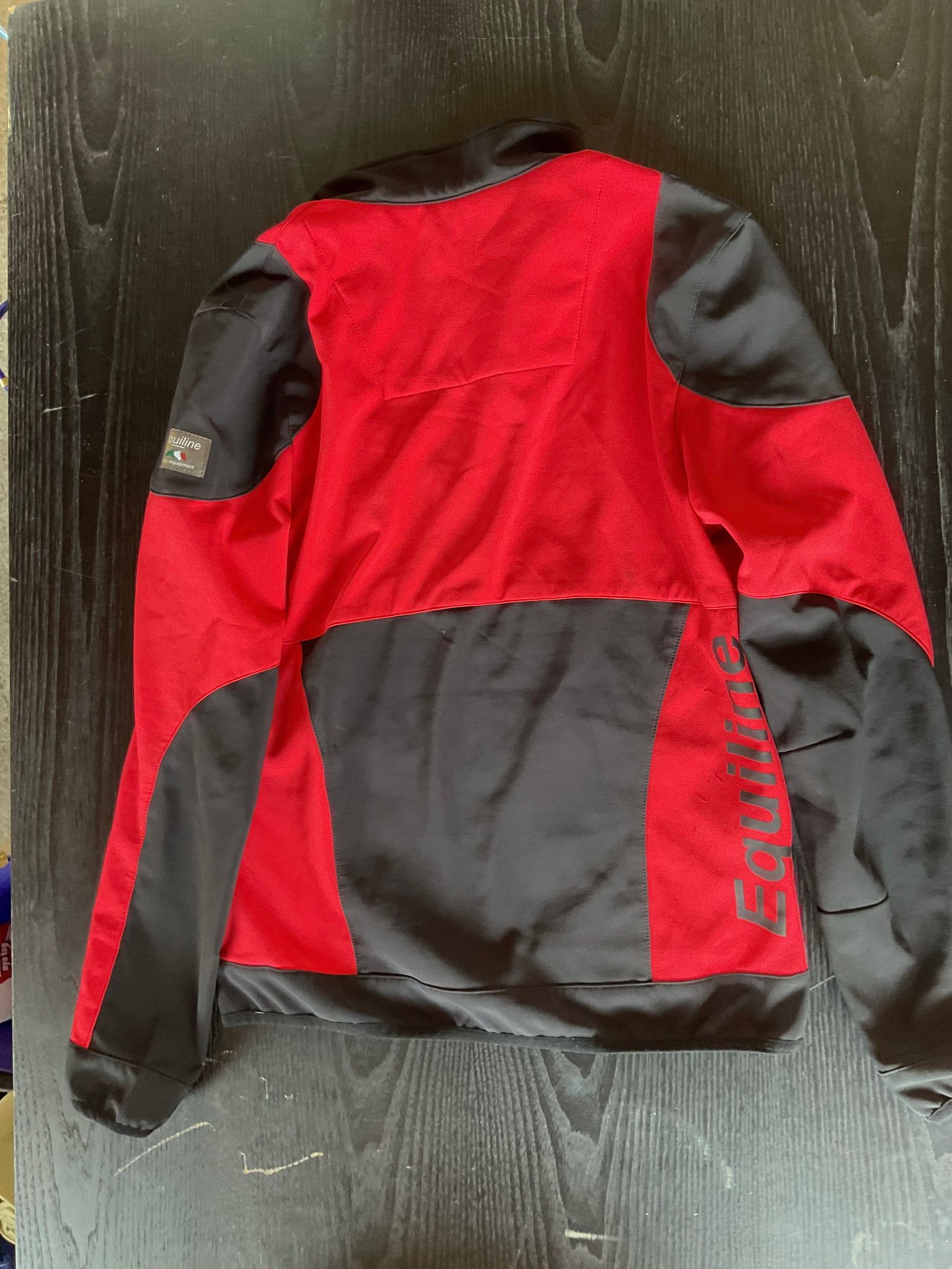 Equiline kofta,svart/röd,XL