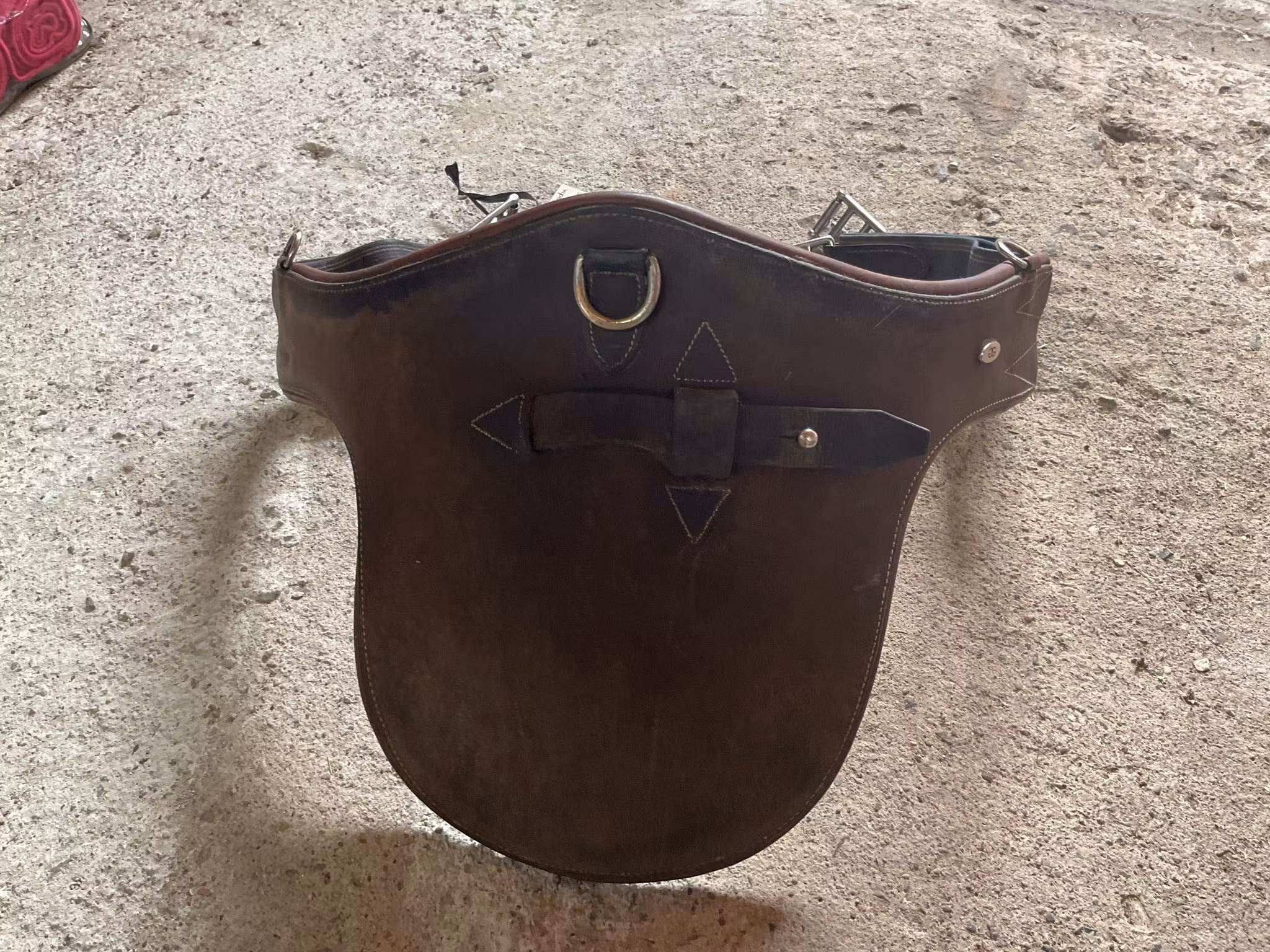 Glengordon sadelgjord med platta,brun,95 cm