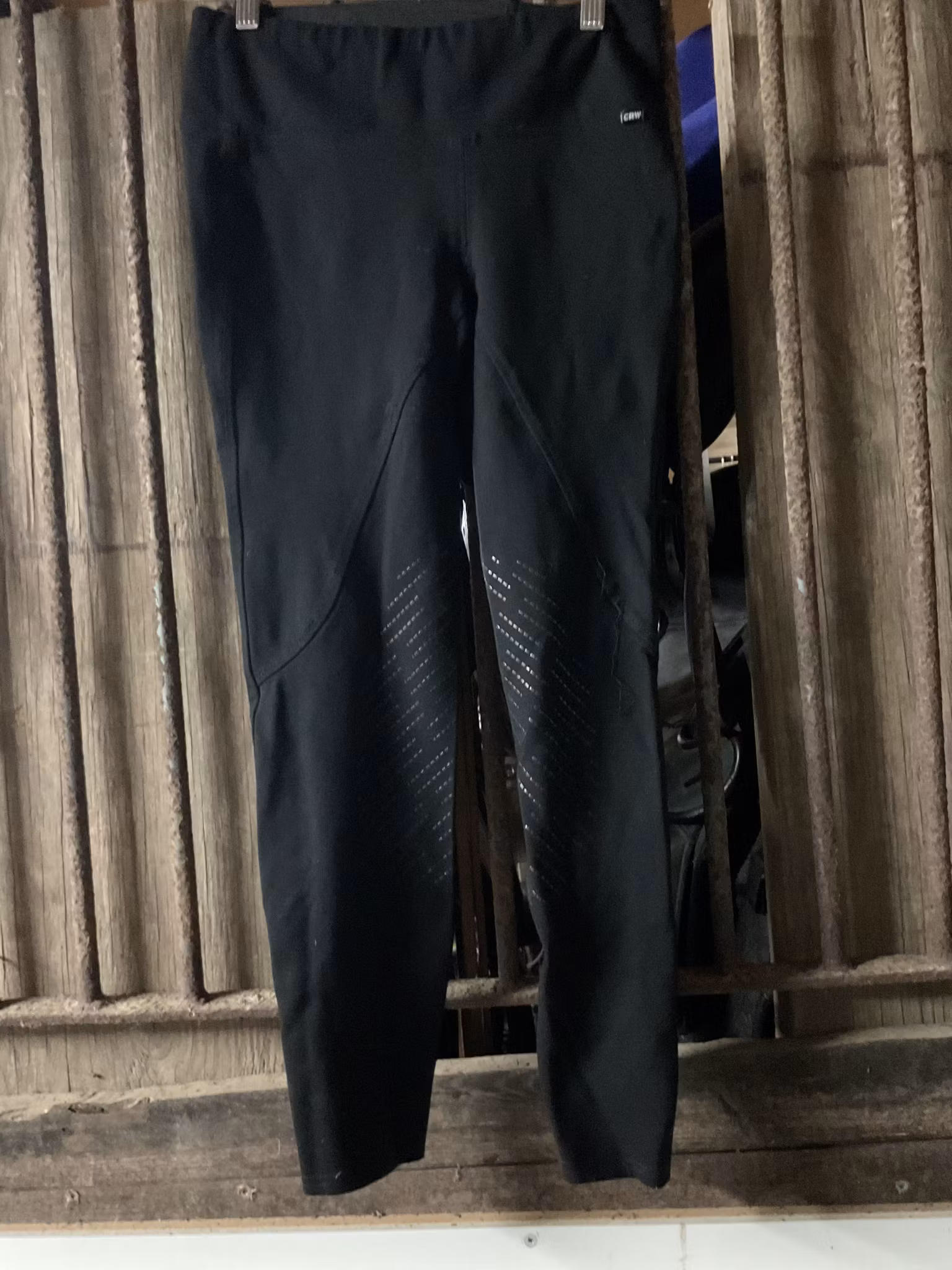 CRW ridtights,svarta,knäsilicon,stl 40,lite slitna i sömmarna