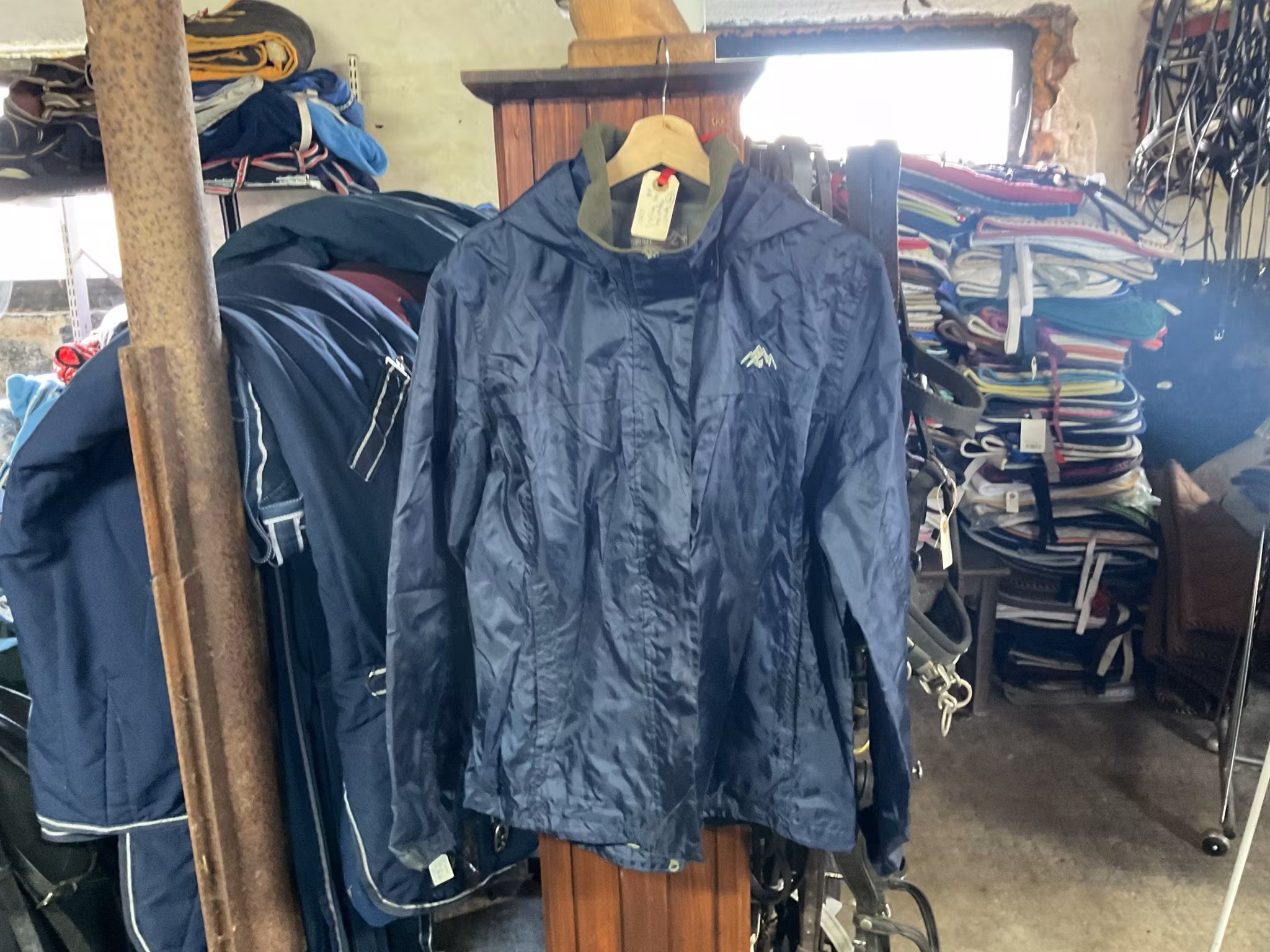 Spirit regnjacka, blå, stl 44 XL
