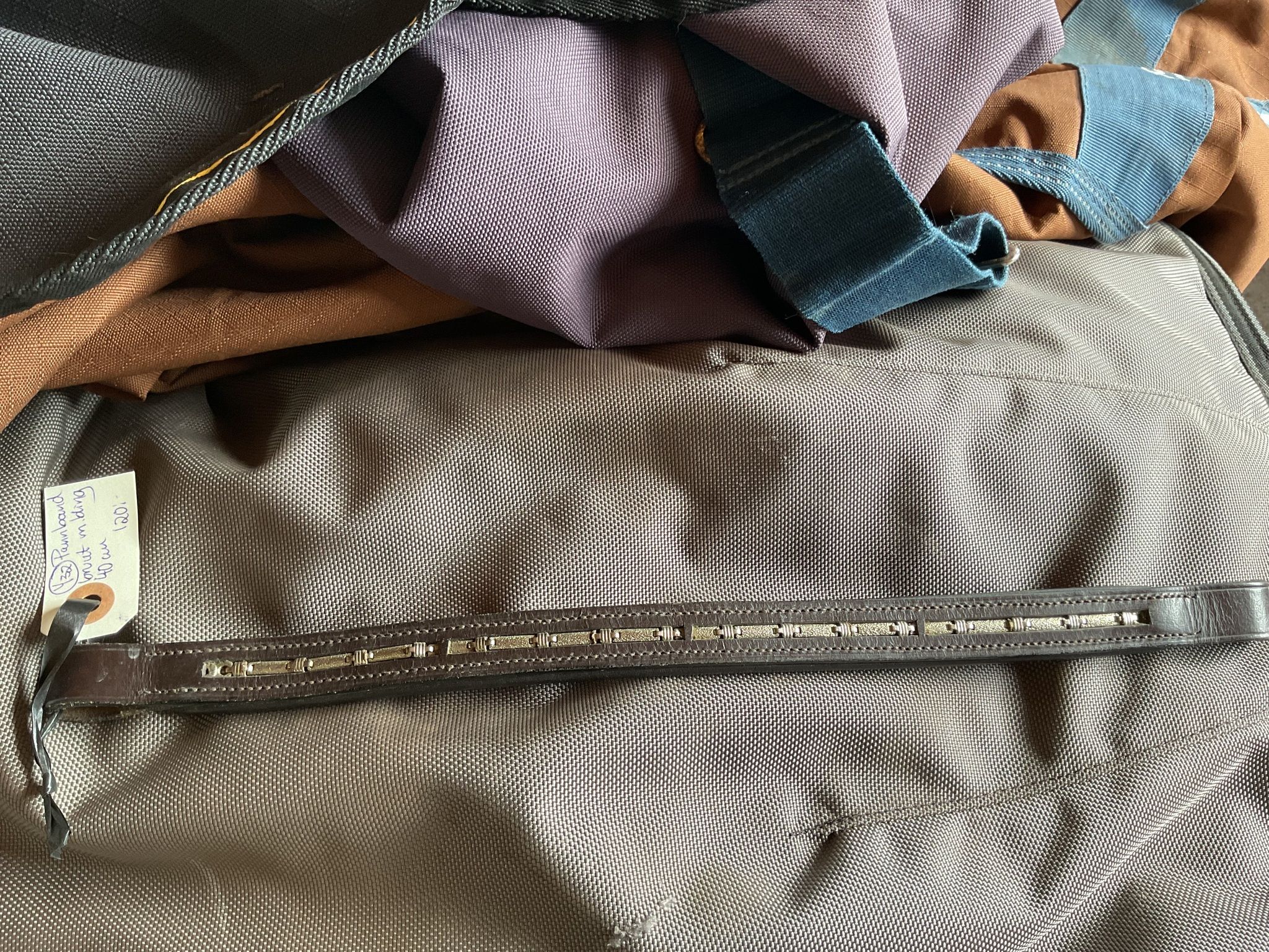 Pannband brunt med bling, 40 cm