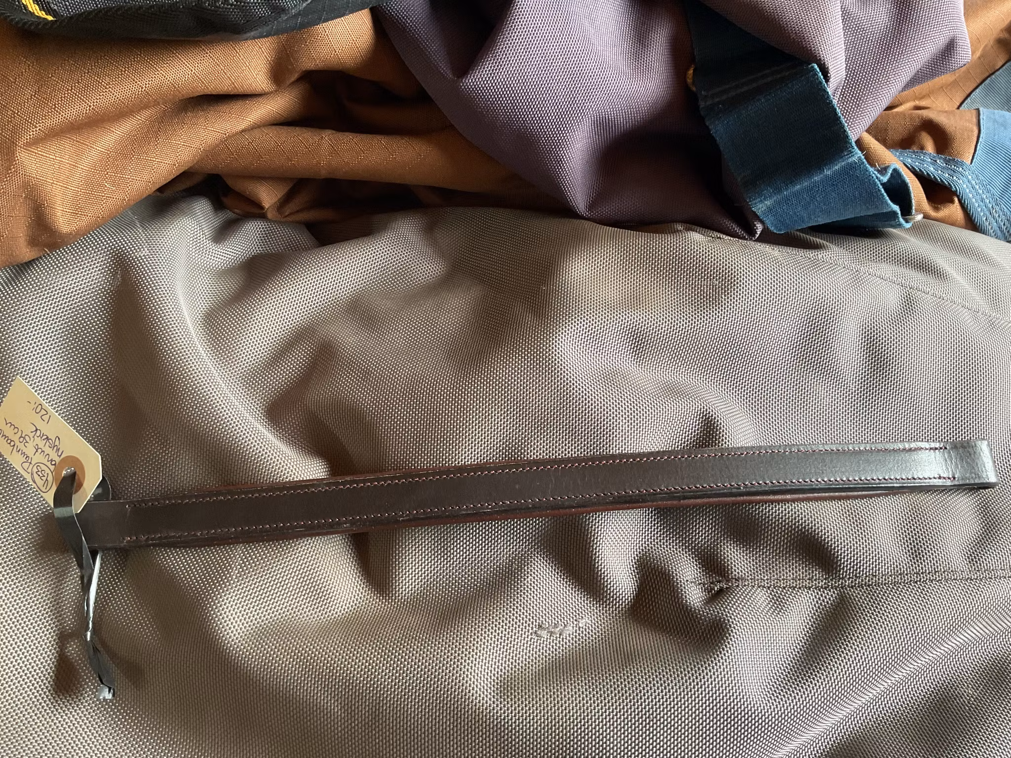 Pannband brunt, 39 cm, nyskick