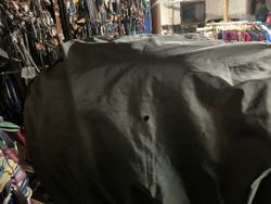 Fodrat skrittäcke, 145 cm, ett hål