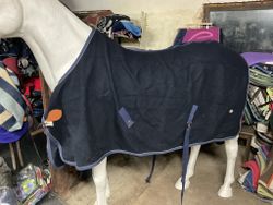 Alma get the gallop ulltäcke, blått, 135 cm, nytt