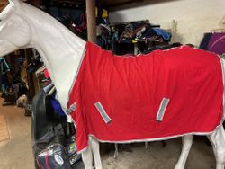 Shires bomullstäcke, 125 cm, rött