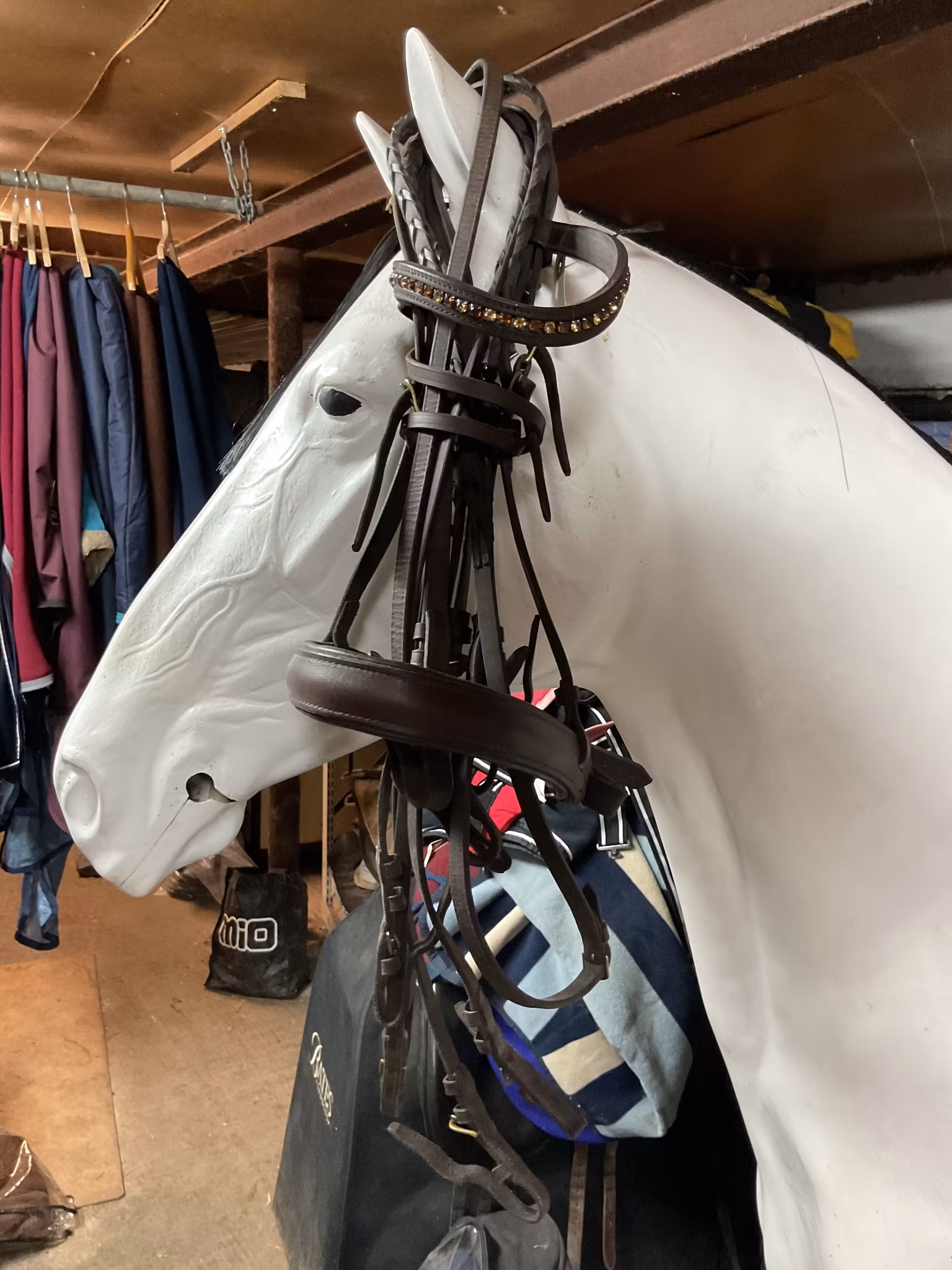 Kandarträns, inkl 2 tyglar, brunt, f