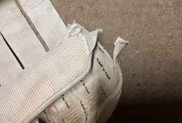 Back on track ,benskydd,L, slitna ,vita