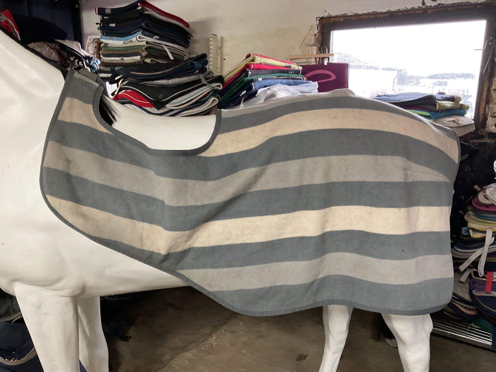 Skrittäcke,tjockt fleece,F,grått