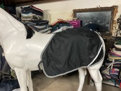 Horseguard ländtäcke, svart, ca 200 gr, m