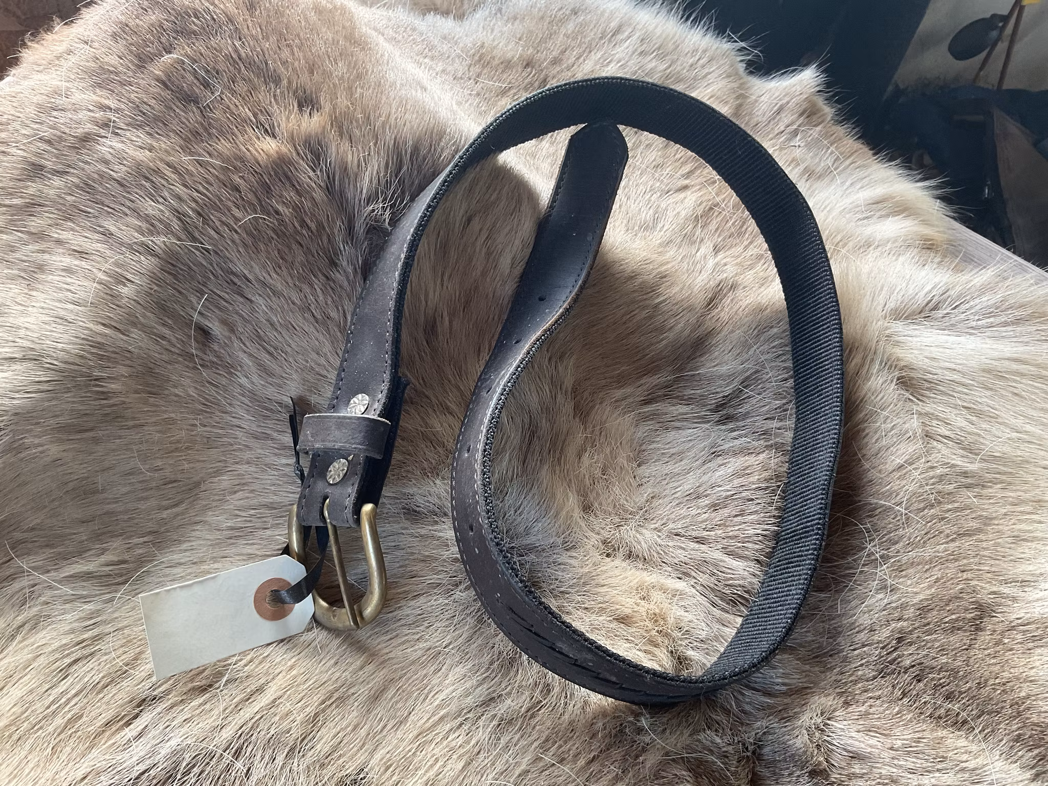 Skärp brunt, 95 cm,nytt